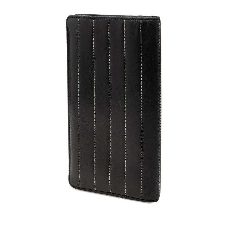 Lambskin Vertical Quilted Mademoiselle Yen Wallet - Image 2