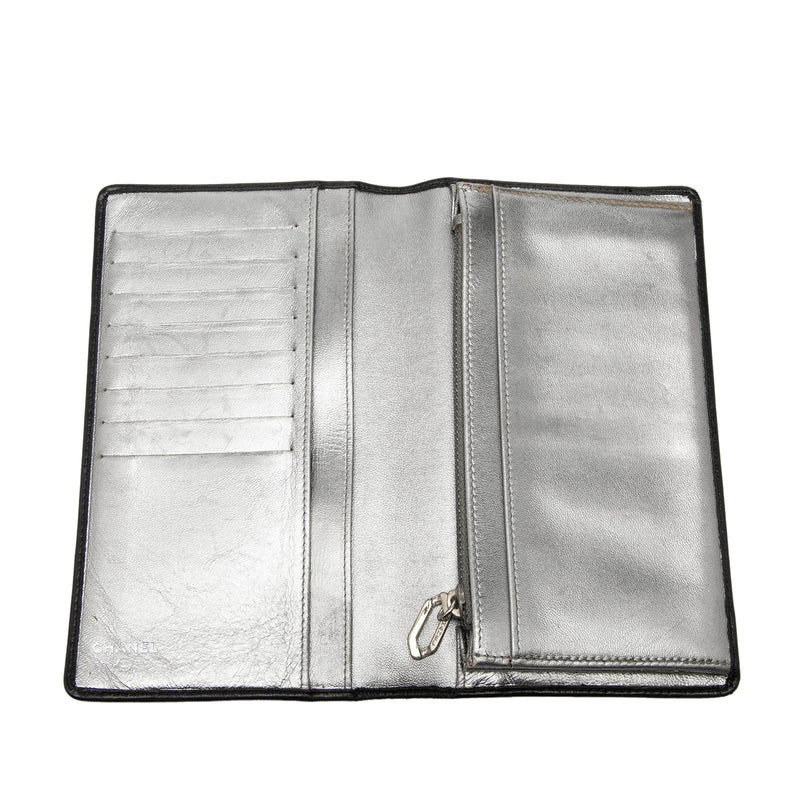 Lambskin Vertical Quilted Mademoiselle Yen Wallet - Image 8