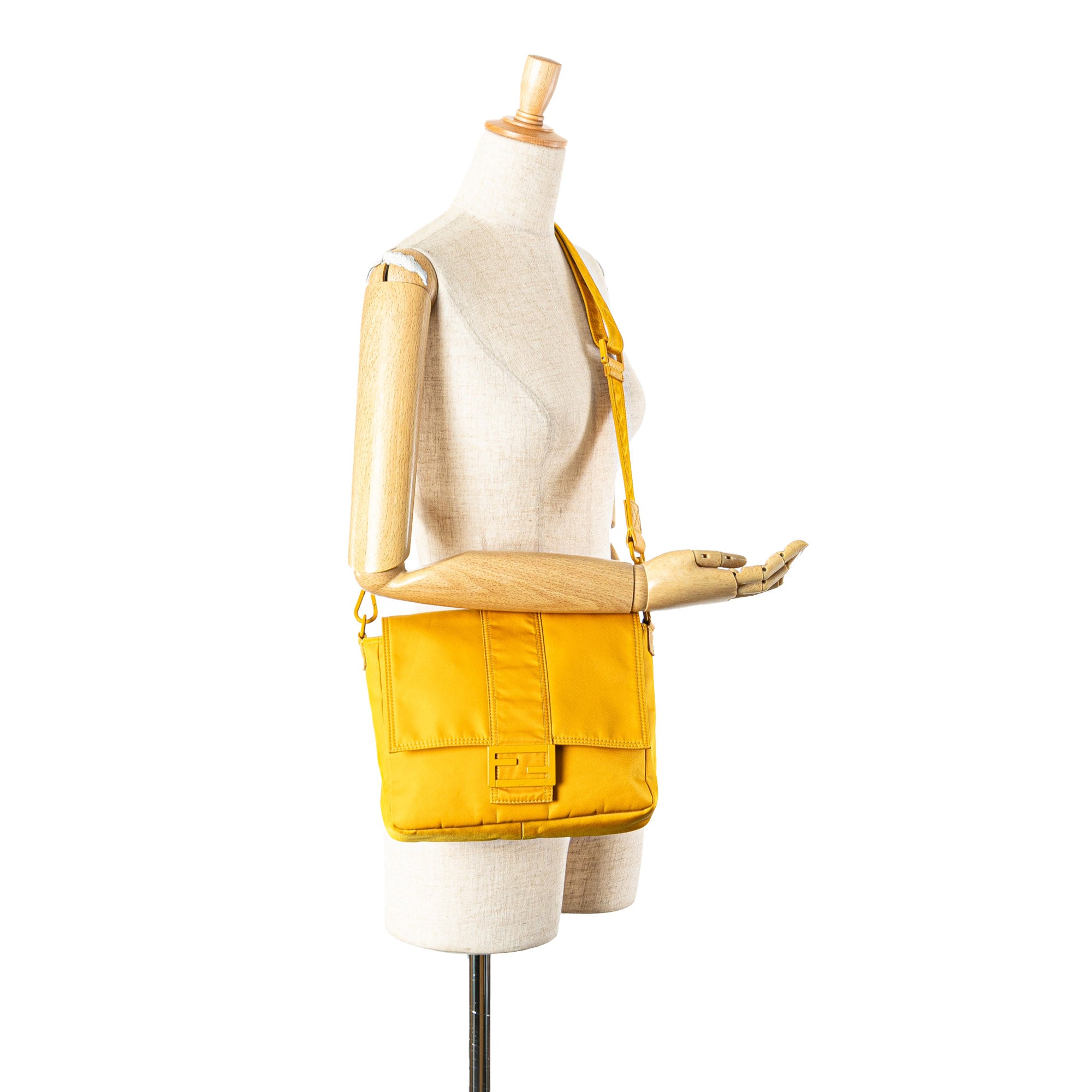 Medium Econyl Nylon Baguette Crossbody - Image 12