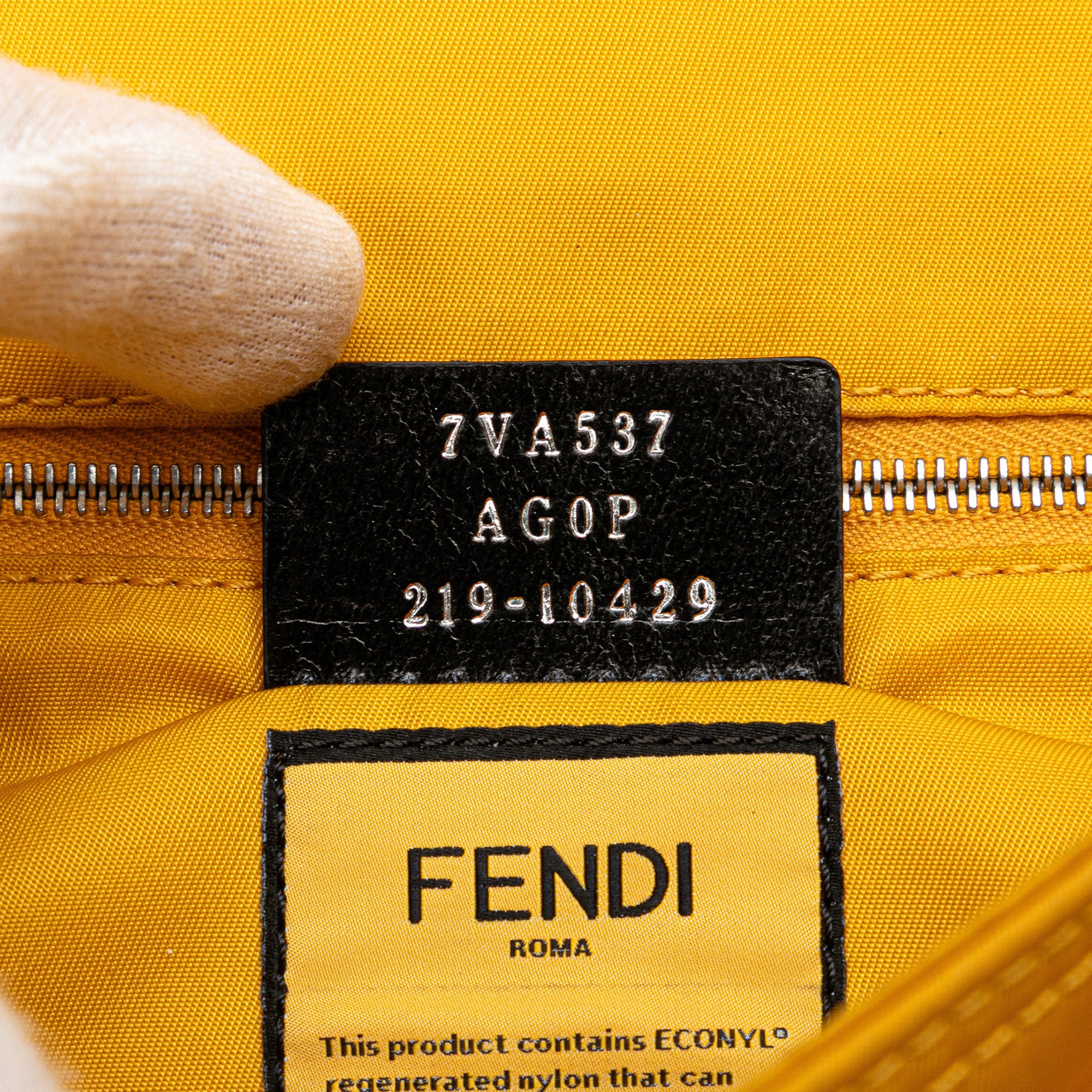 Medium Econyl Nylon Baguette Crossbody - Image 6