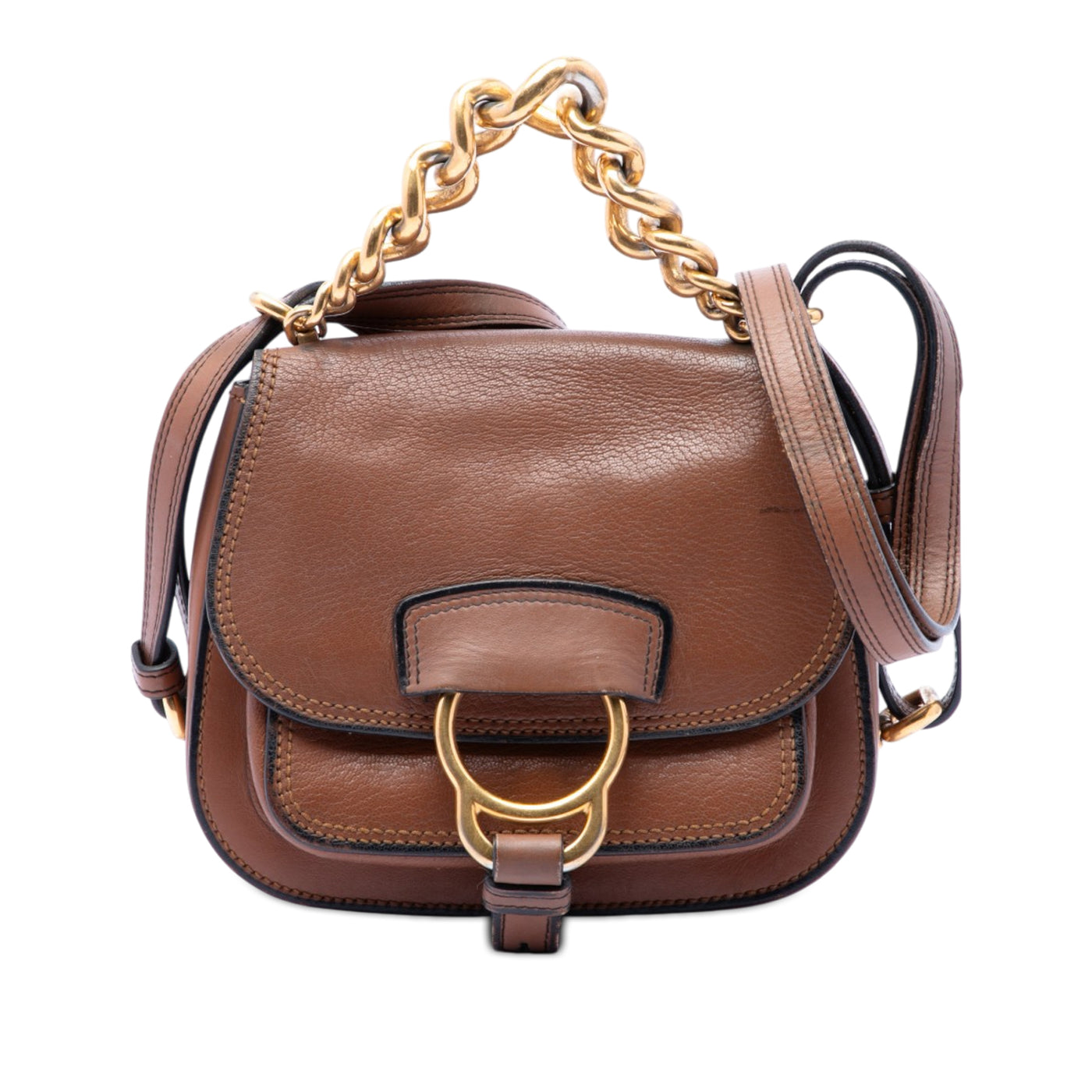 Mini Goatskin Madras Dahlia Satchel - Image 1