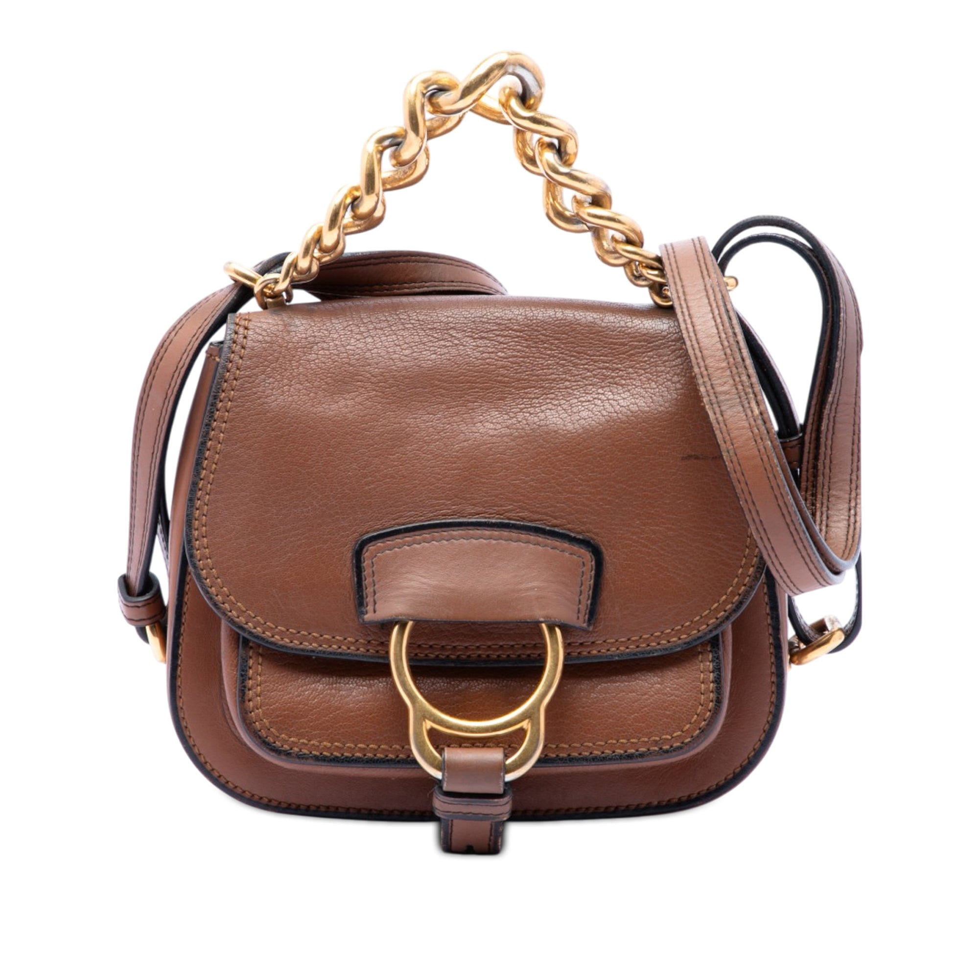 Mini Goatskin Madras Dahlia Satchel - Image 1