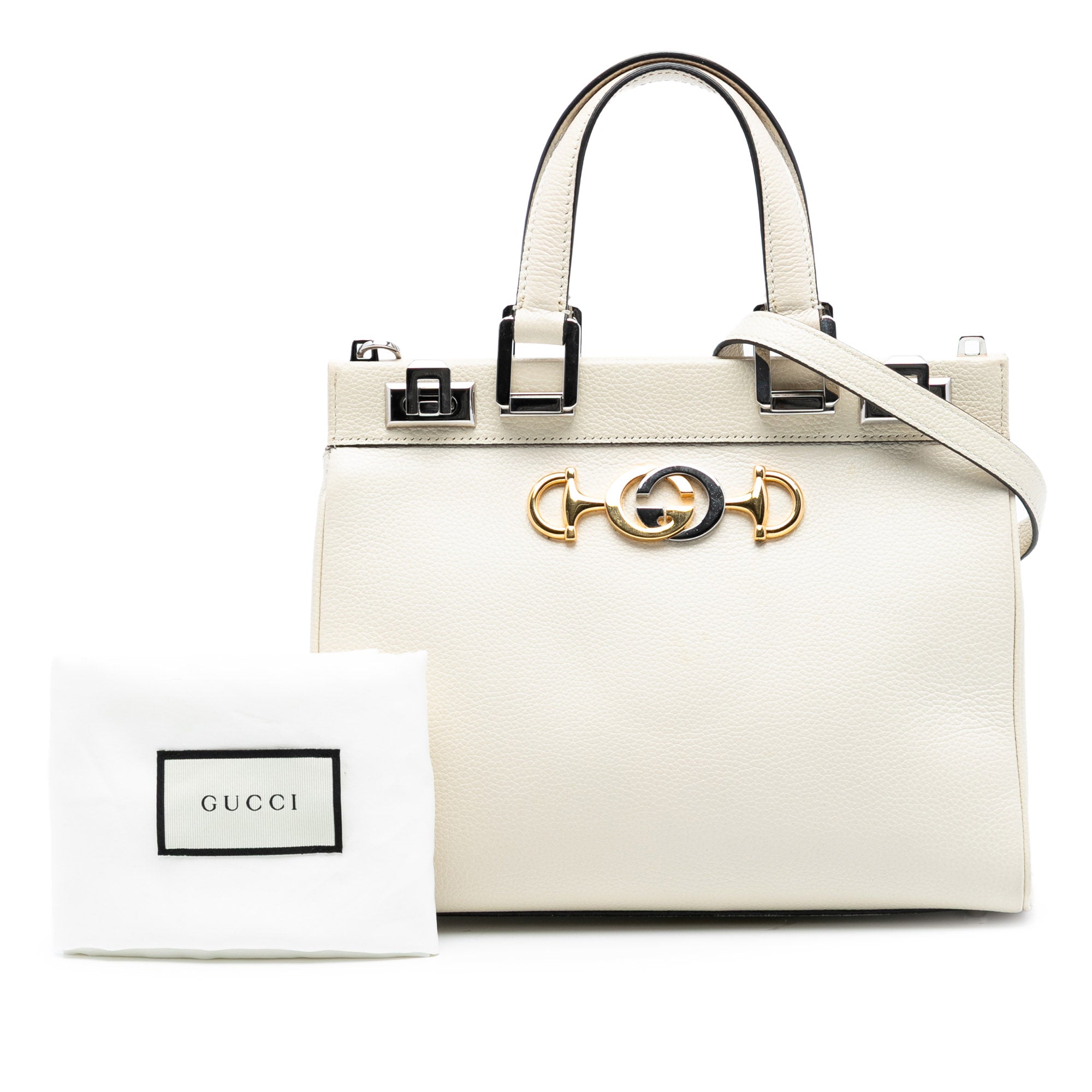 Small Grained Calfskin Zumi Top Handle Bag - Image 8