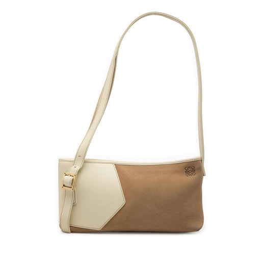 Suede Anagram Switching Shoulder Bag - Image 1