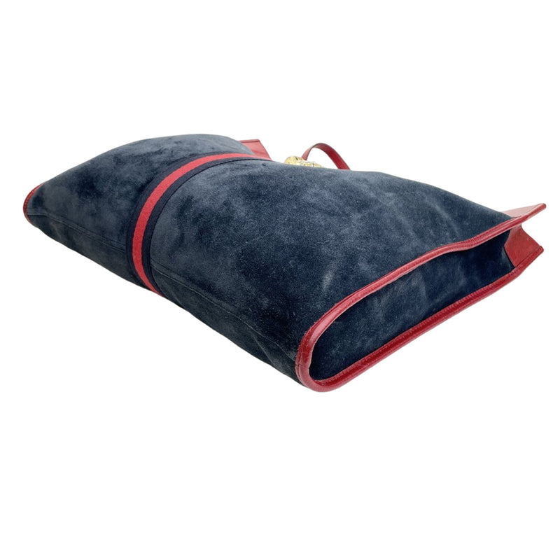 Large Web Suede Rajah Tote - Image 11