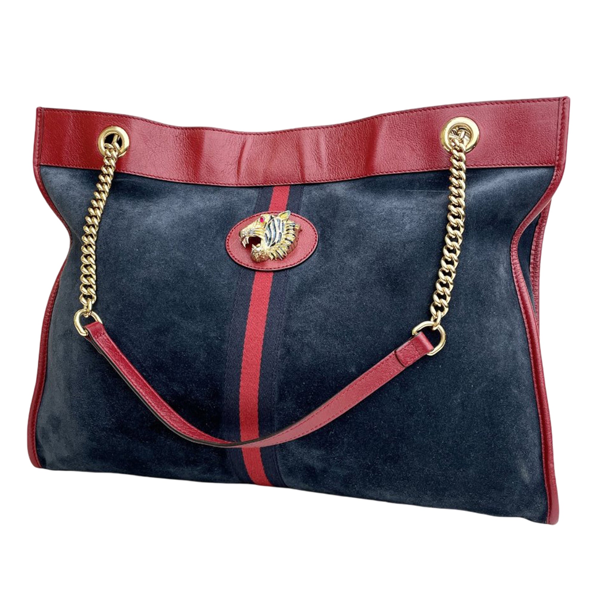 Large Web Suede Rajah Tote - Image 2
