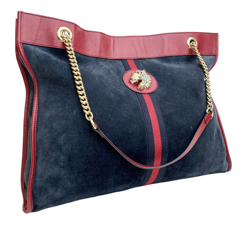 Large Web Suede Rajah Tote - Image 3
