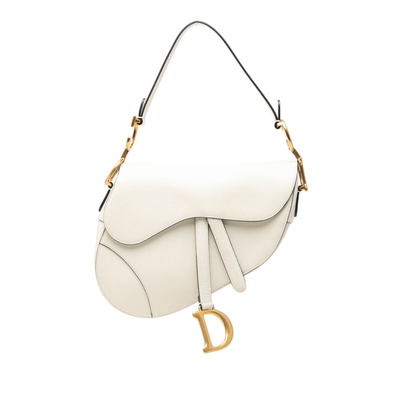 Grained Calfskin Saddle Bag - Image 1