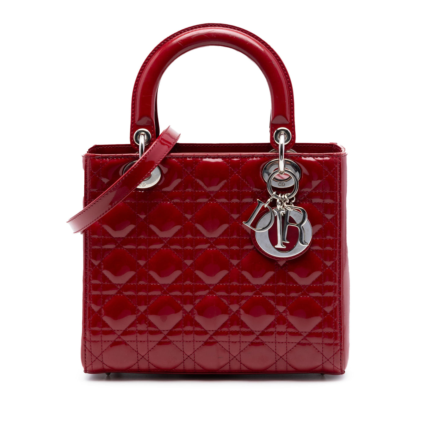 Medium Patent Cannage Lady Dior - Image 1
