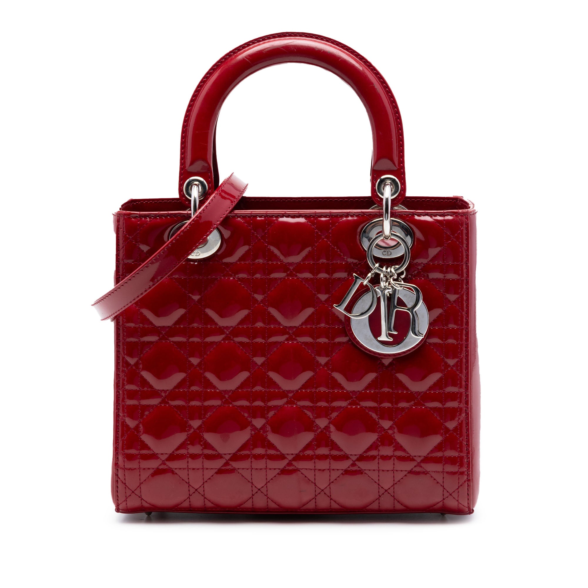 Medium Patent Cannage Lady Dior - Image 1