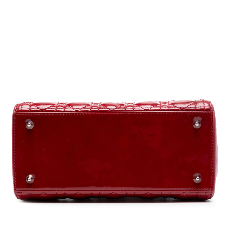 Medium Patent Cannage Lady Dior - Image 3
