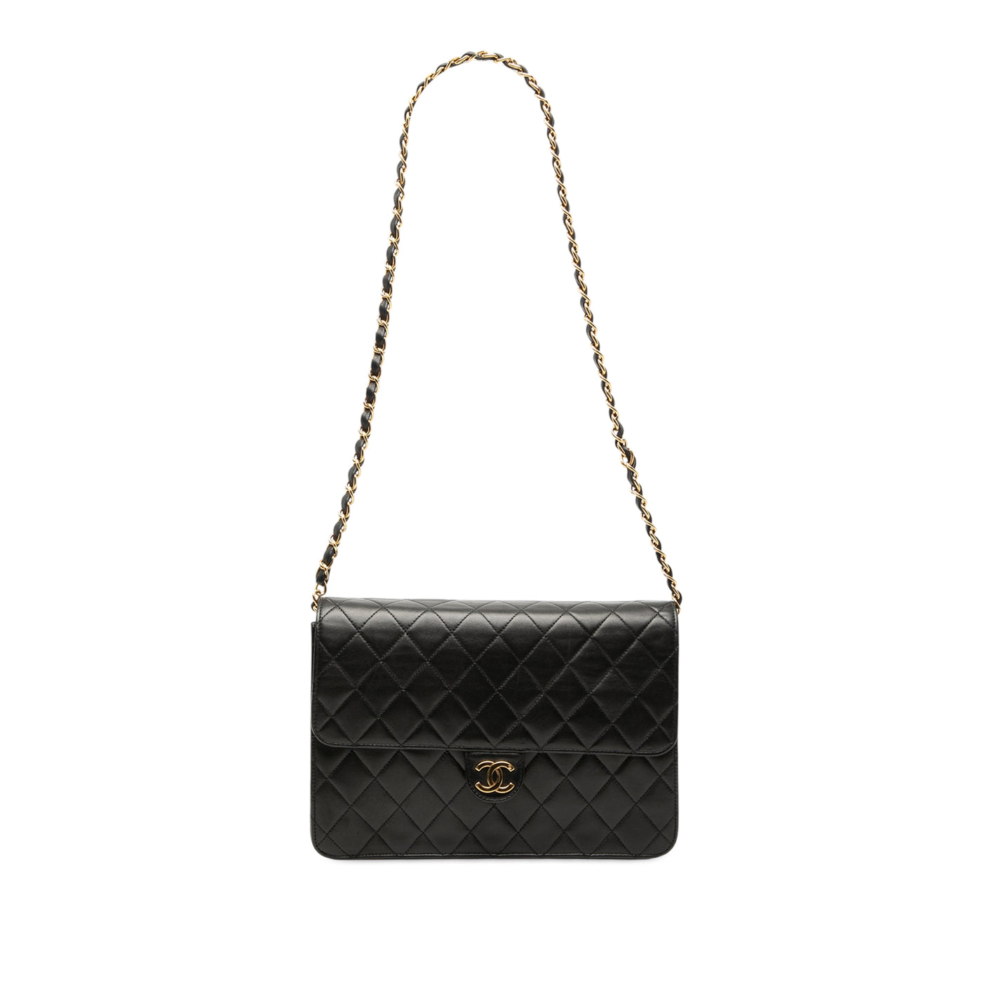 Medium CC Quilted Lambskin Single Flap - Image 1
