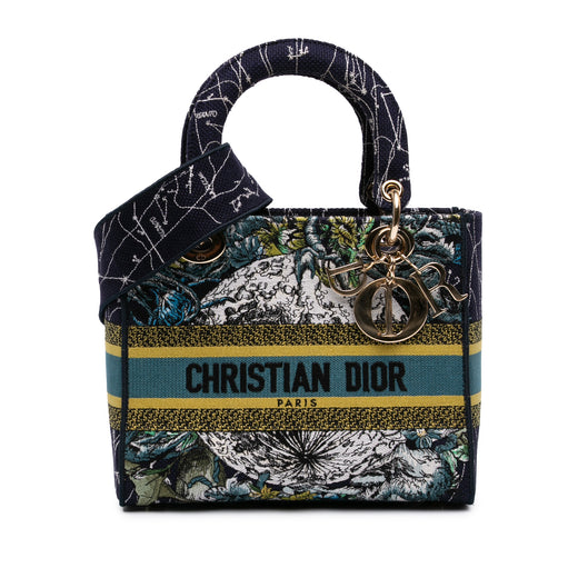 Medium Embroidered Canvas Zodiac Lady D Lite - Image 1
