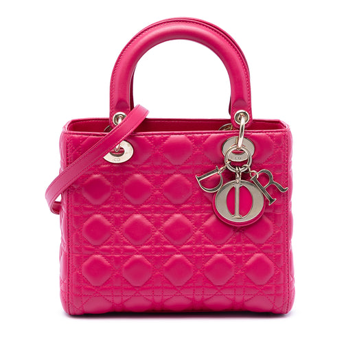 Medium Lambskin Cannage Lady Dior - Image 1