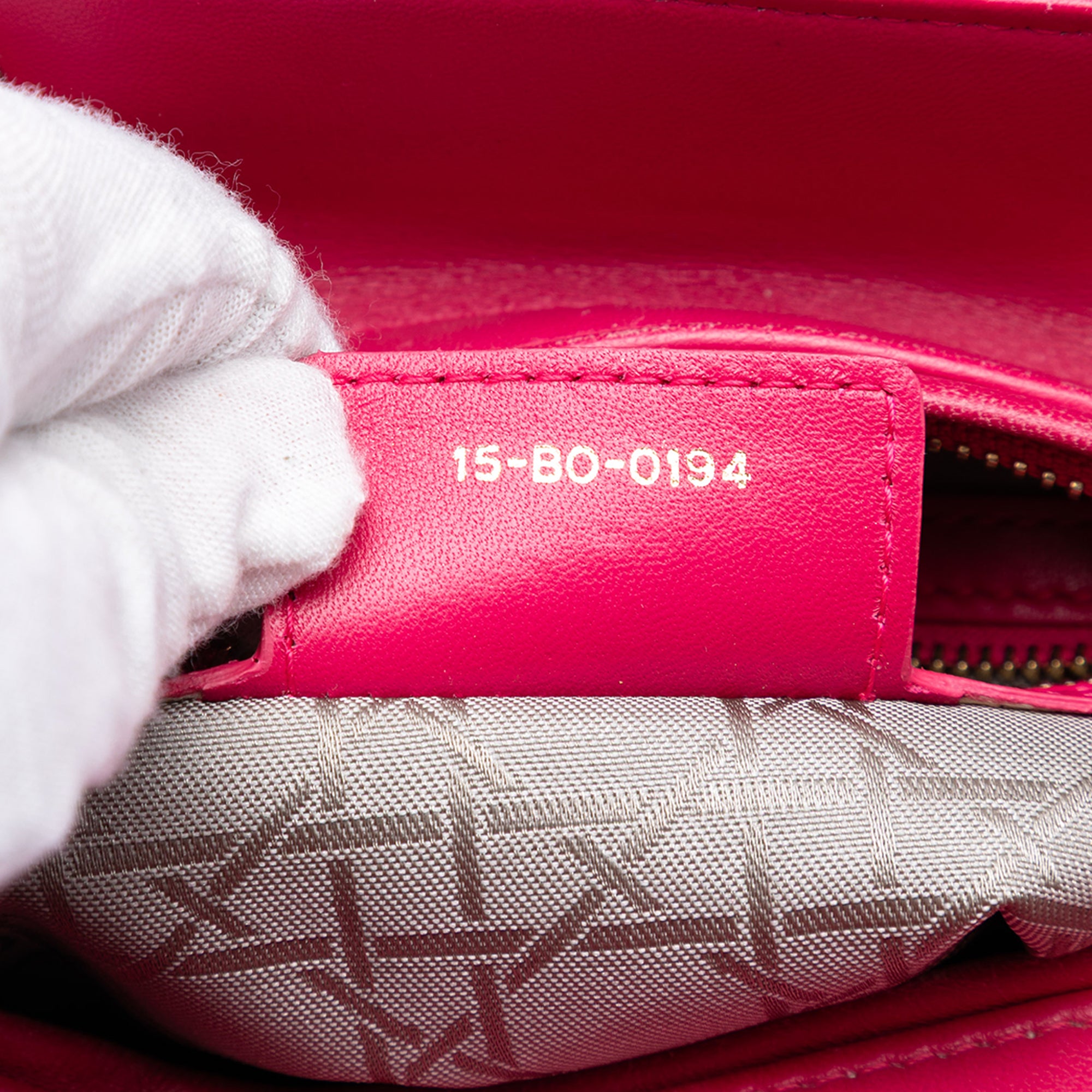Medium Lambskin Cannage Lady Dior - Image 6