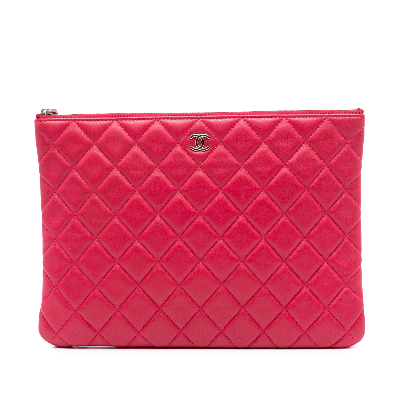 Medium Quilted Lambskin O Case Clutch - Image 1