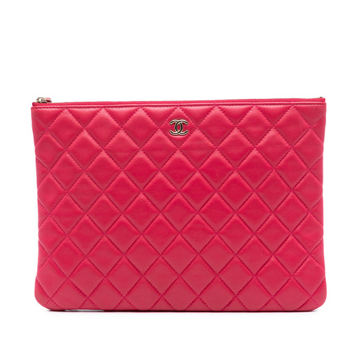 Medium Quilted Lambskin O Case Clutch - Image 1