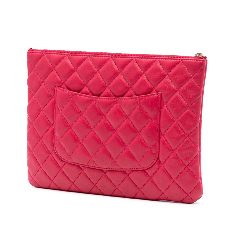 Medium Quilted Lambskin O Case Clutch - Image 2
