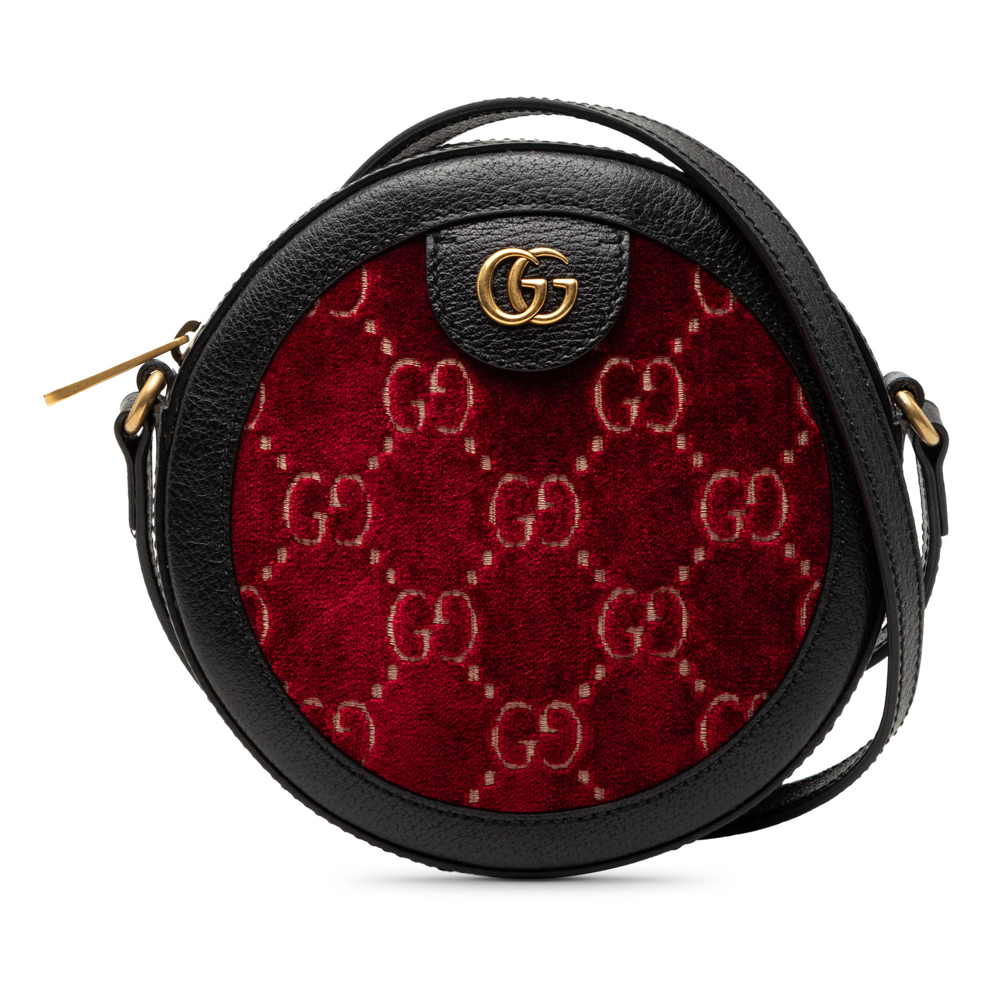 GG Marmont Velvet Round Crossbody - Image 1