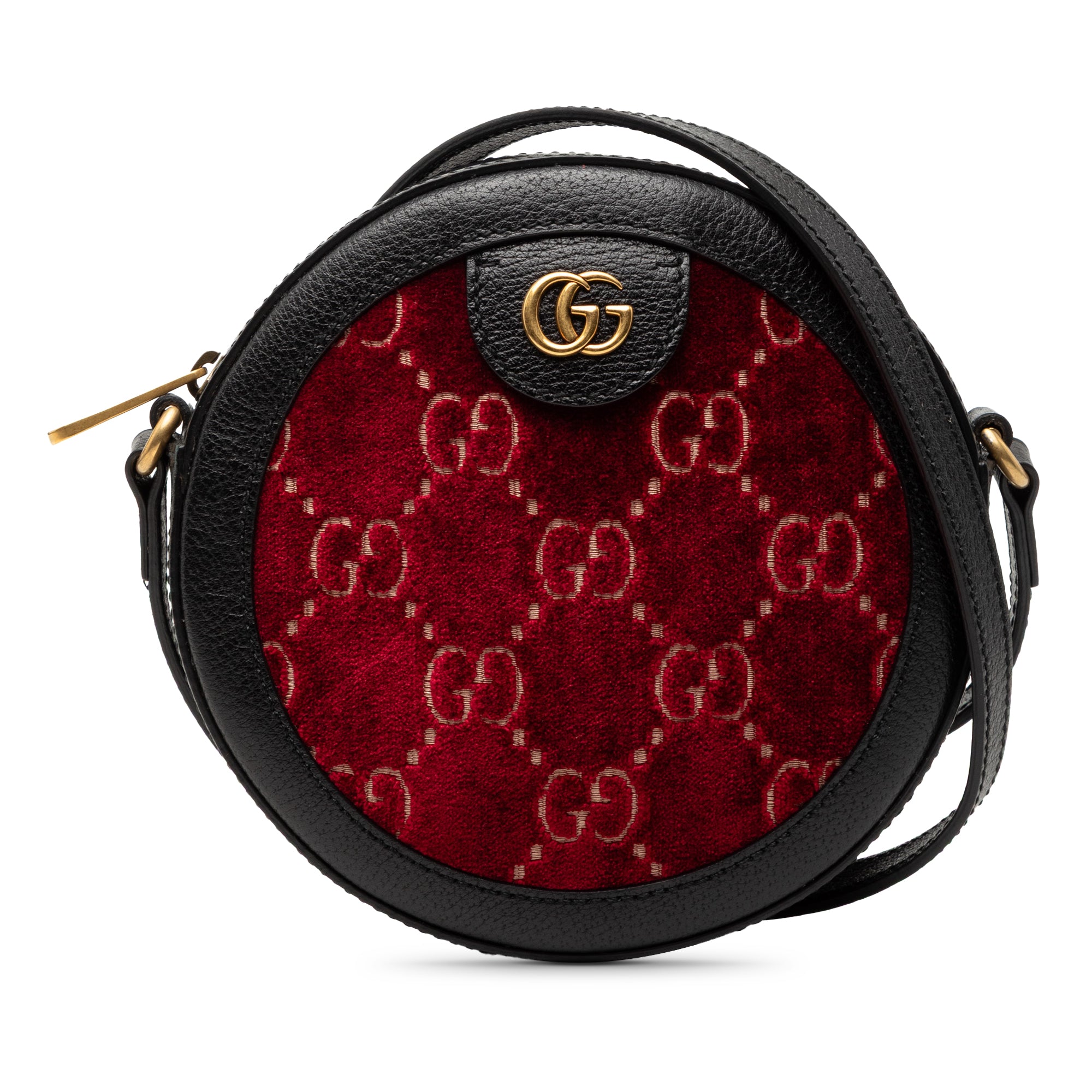 GG Marmont Velvet Round Crossbody - Image 1