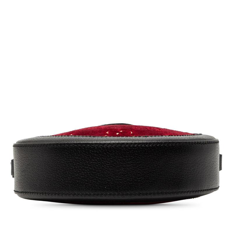 GG Marmont Velvet Round Crossbody - Image 3