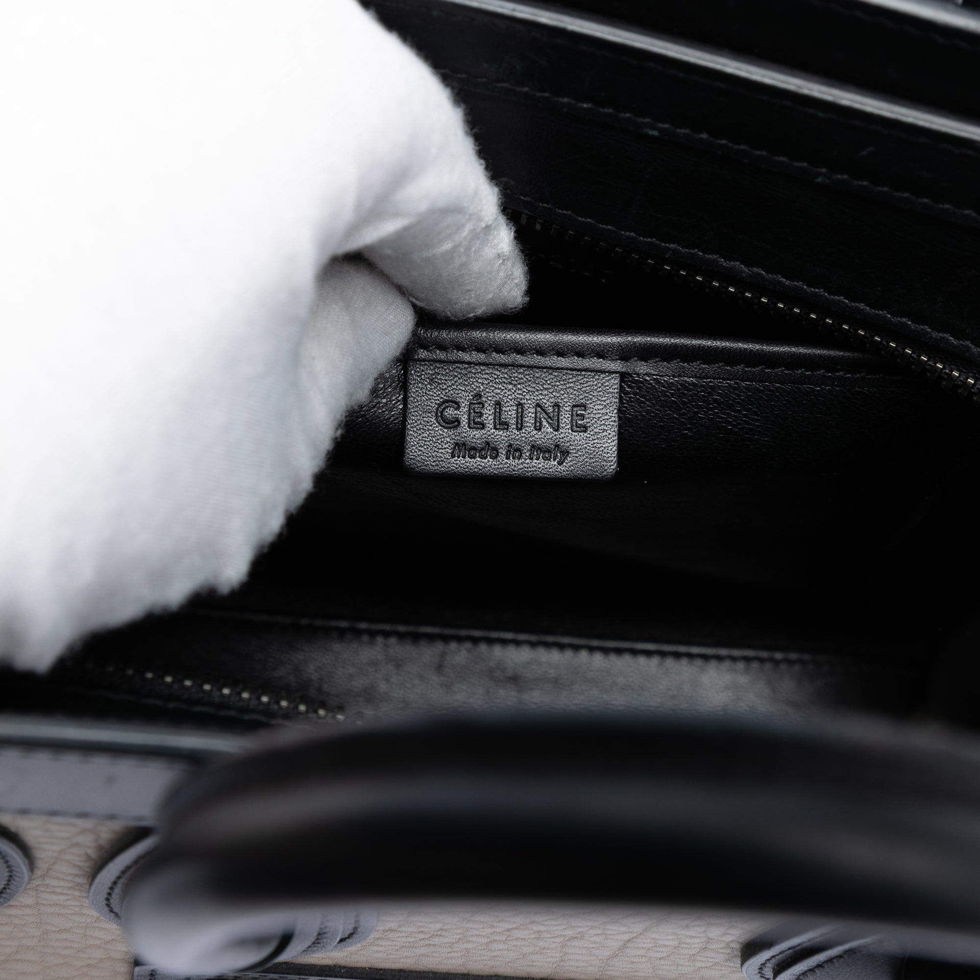 Nano Tricolor Leather Luggage Tote - Image 5