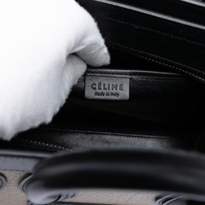 Nano Tricolor Leather Luggage Tote - Image 5