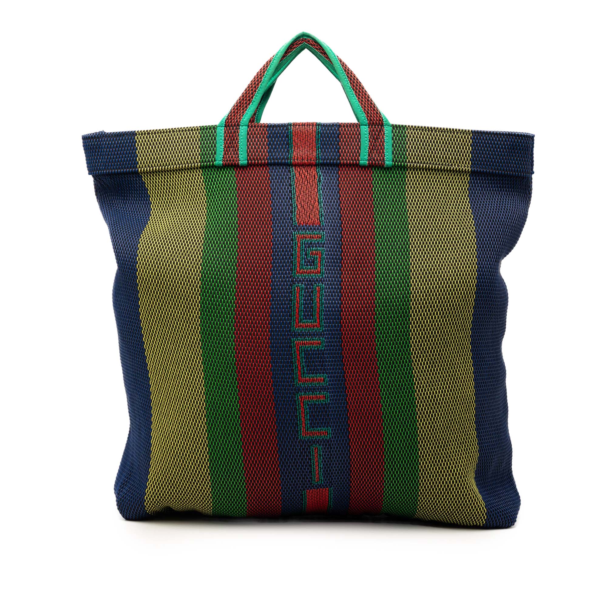 Woven Rubber Web Logo Tote - Image 1