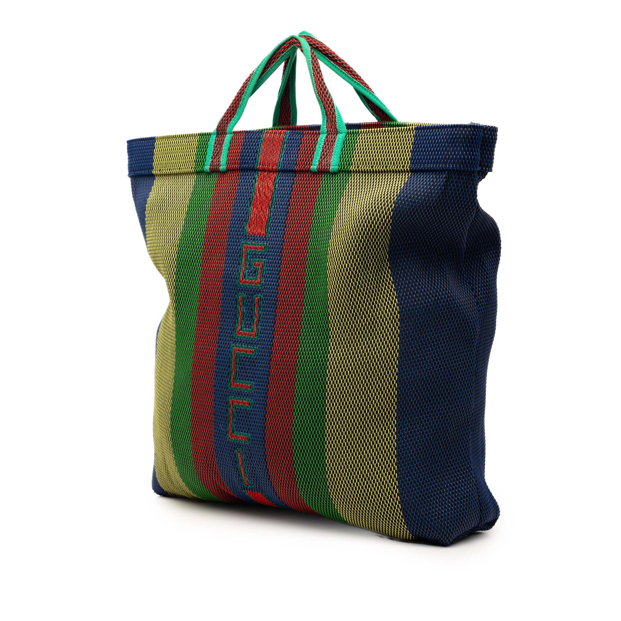 Woven Rubber Web Logo Tote - Image 2