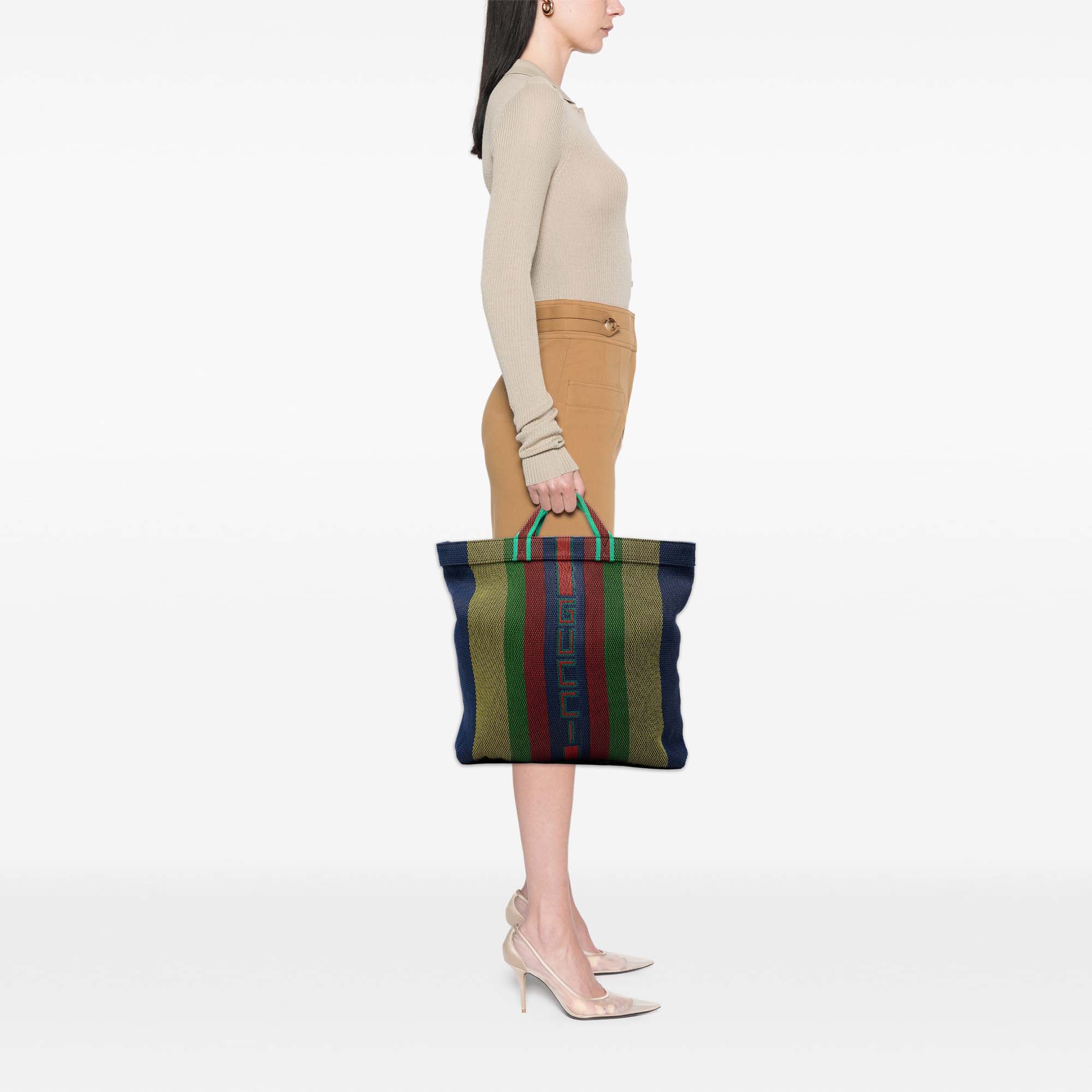 Woven Rubber Web Logo Tote - Image 7