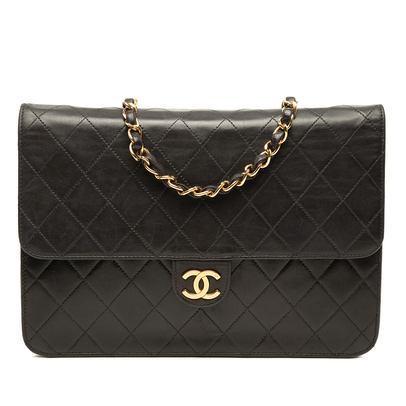 Medium CC Quilted Lambskin Single Flap - Image 1