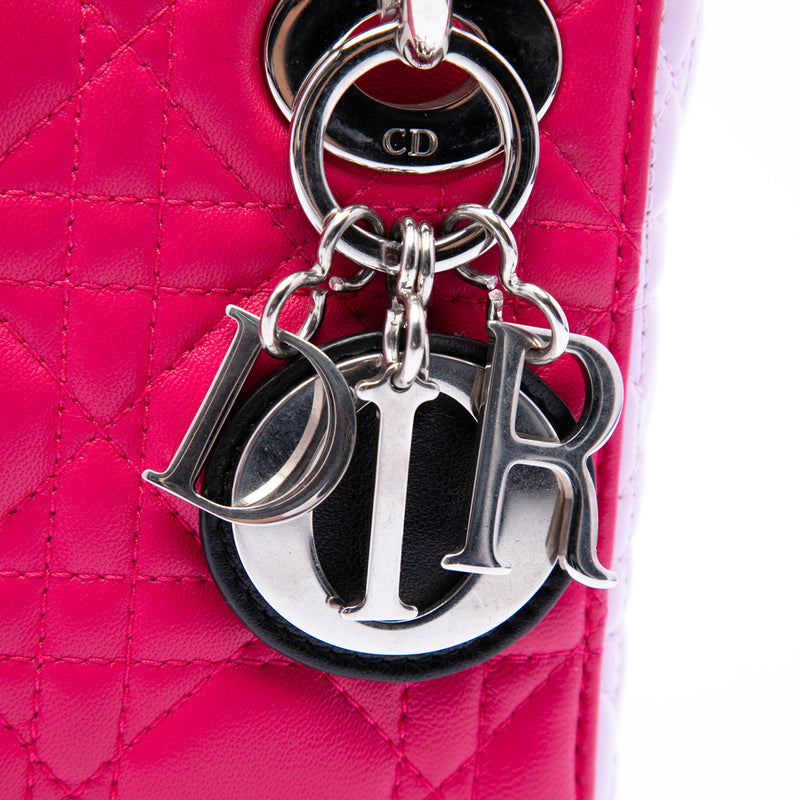 Mini Tricolor Lambskin Cannage Lady Dior - Image 5