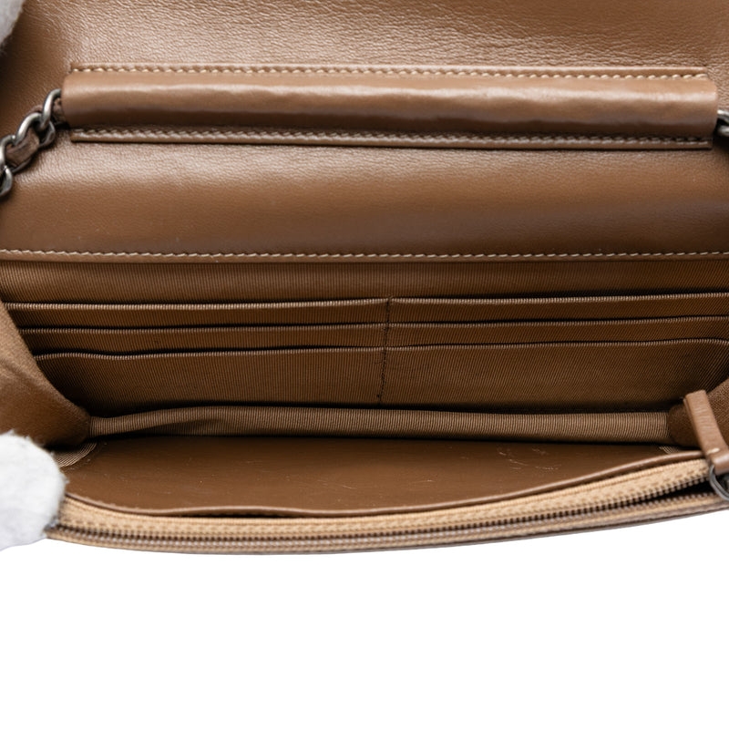 Quilted Metallic Aged Calfskin Reissue 2.55 Wallet on Chain - Image 4