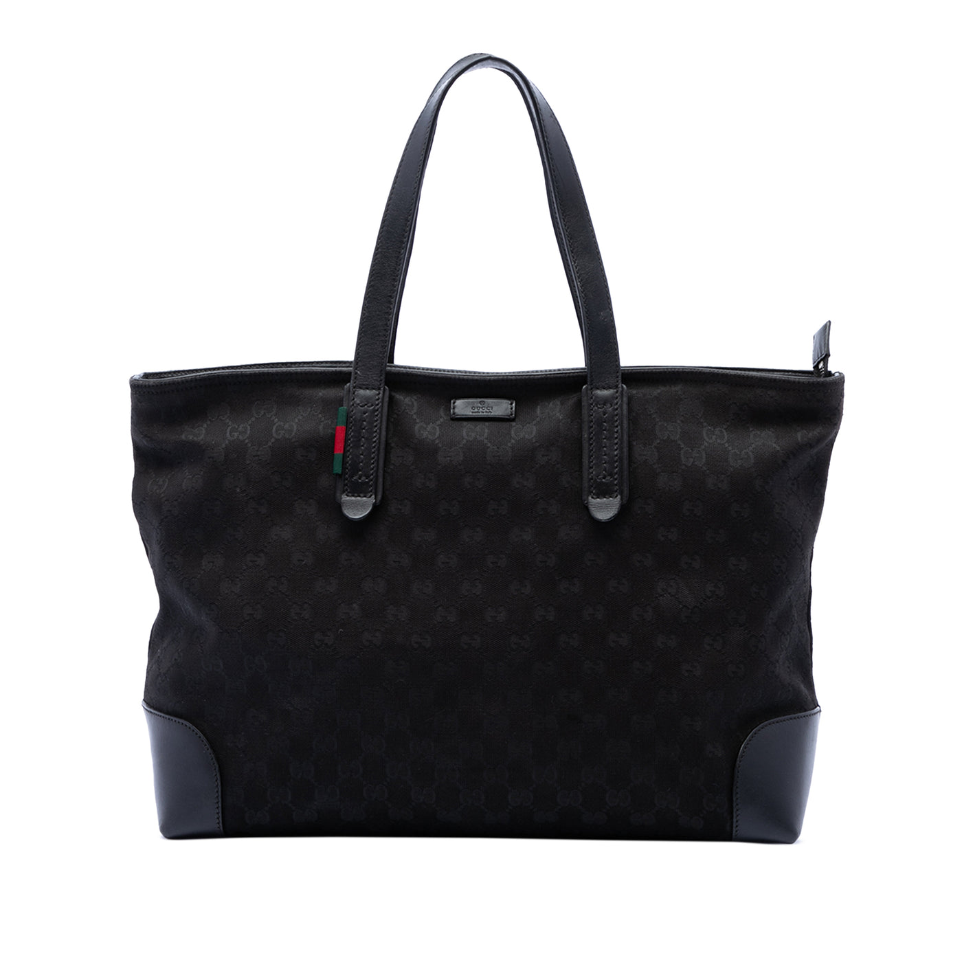 GG Canvas Web Tote - Image 1
