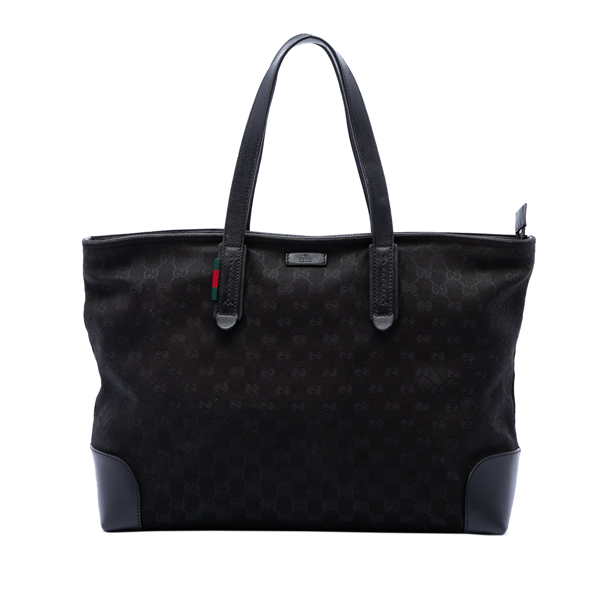 GG Canvas Web Tote - Image 1
