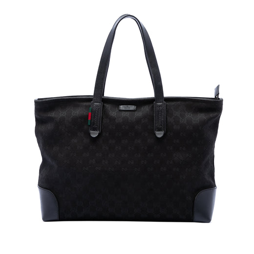 GG Canvas Web Tote - Image 1