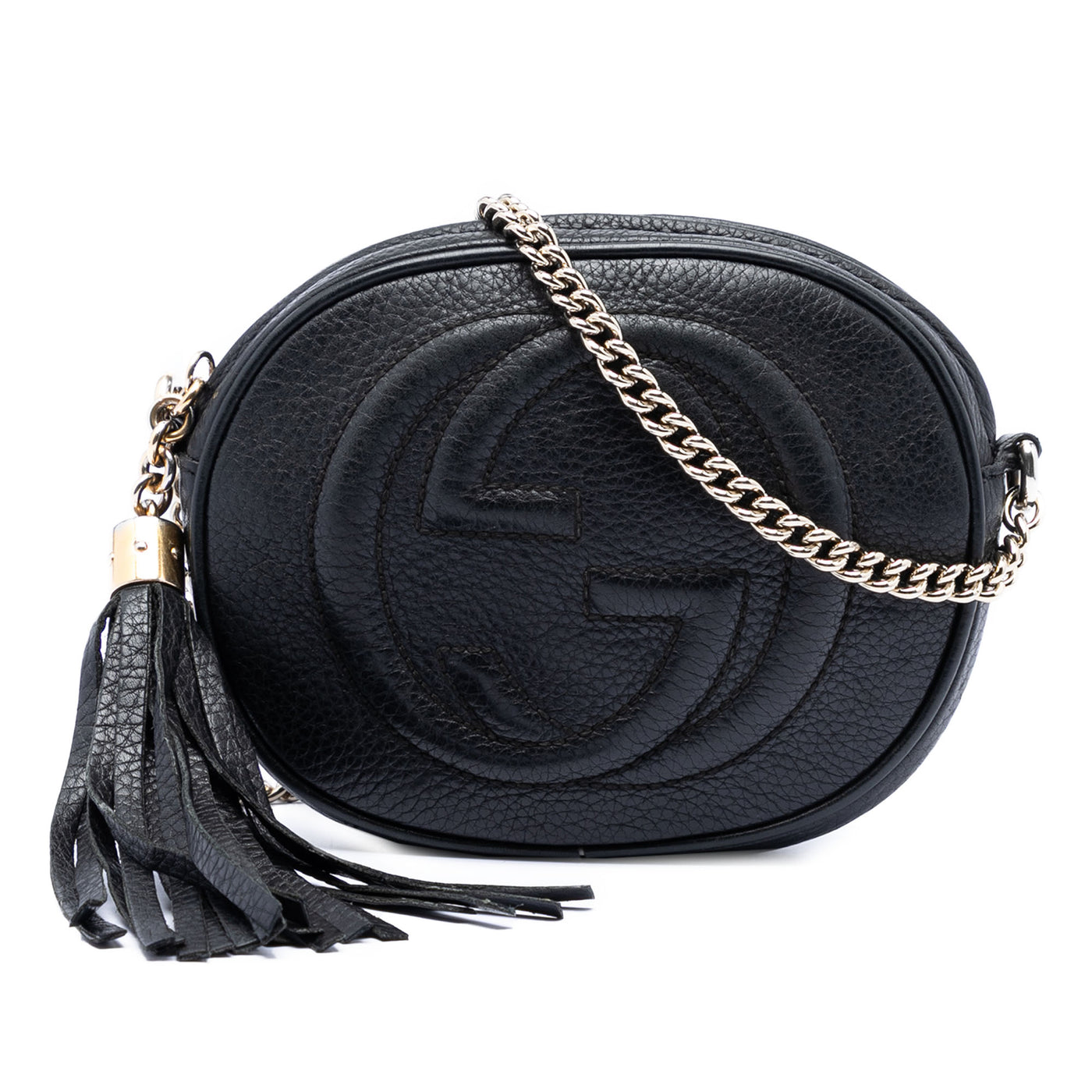 Mini Pebbled Calfskin Soho Chain Crossbody - Image 1