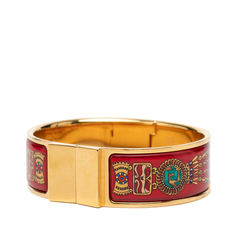 Wide Enamel Emaille Loquet Bracelet GM - Image 2
