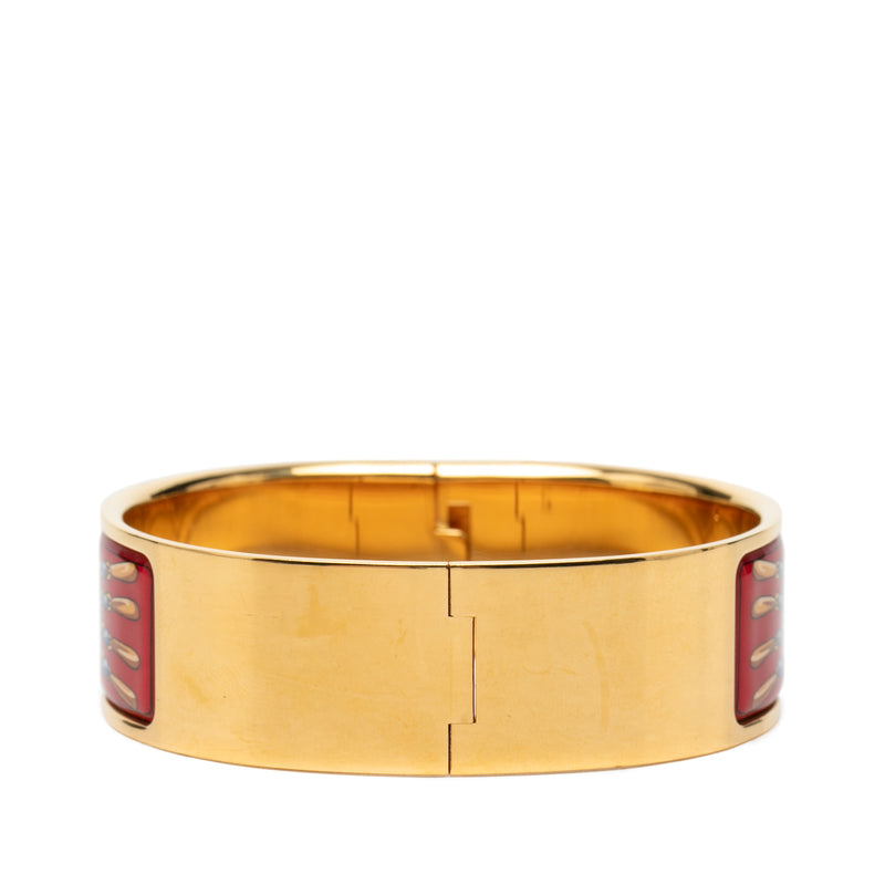 Wide Enamel Emaille Loquet Bracelet GM - Image 3