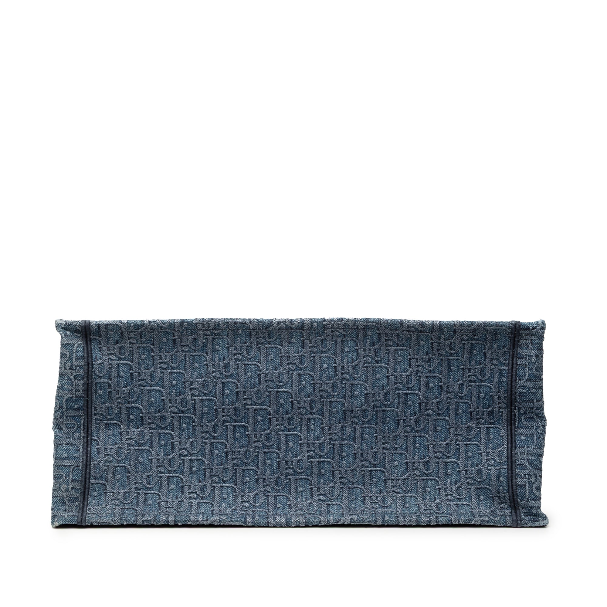 Large Oblique Denim Book Tote - Image 3