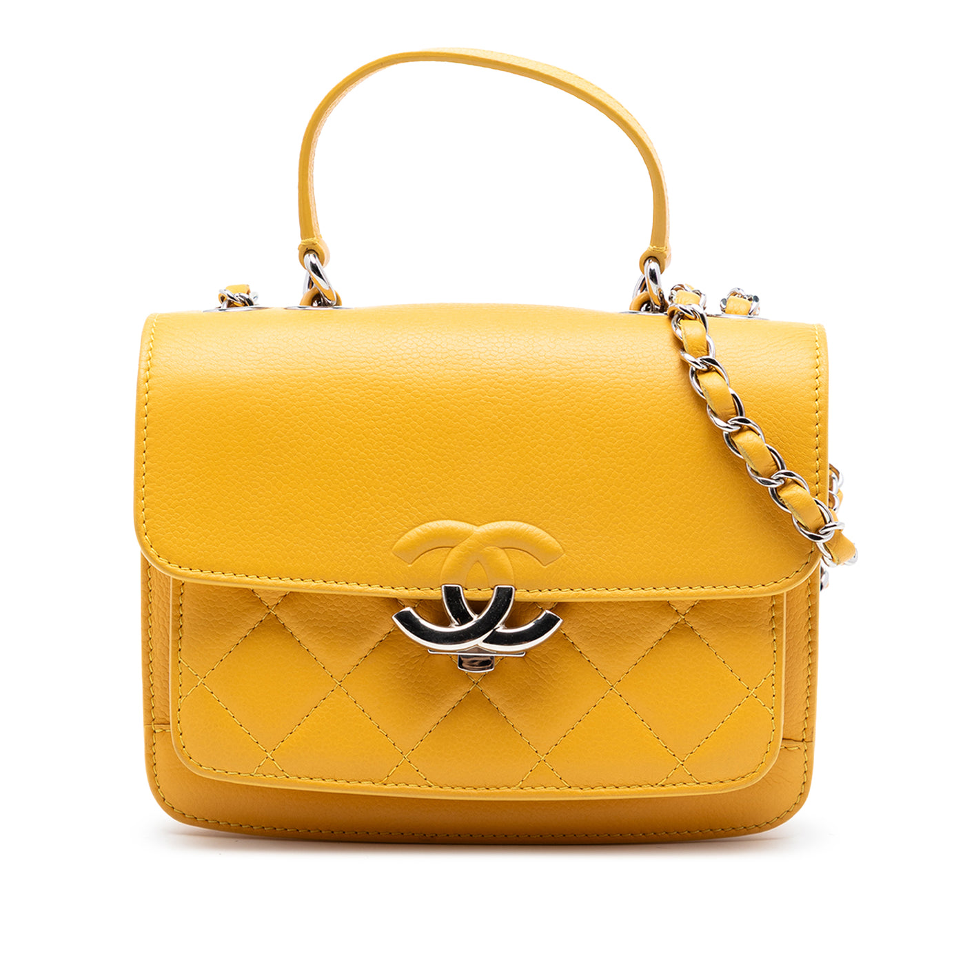 Quilted Caviar CC Box Flap - Image 1