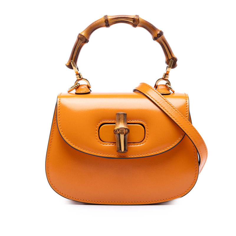 Mini Calfskin Web 1947 Bamboo Top Handle Bag