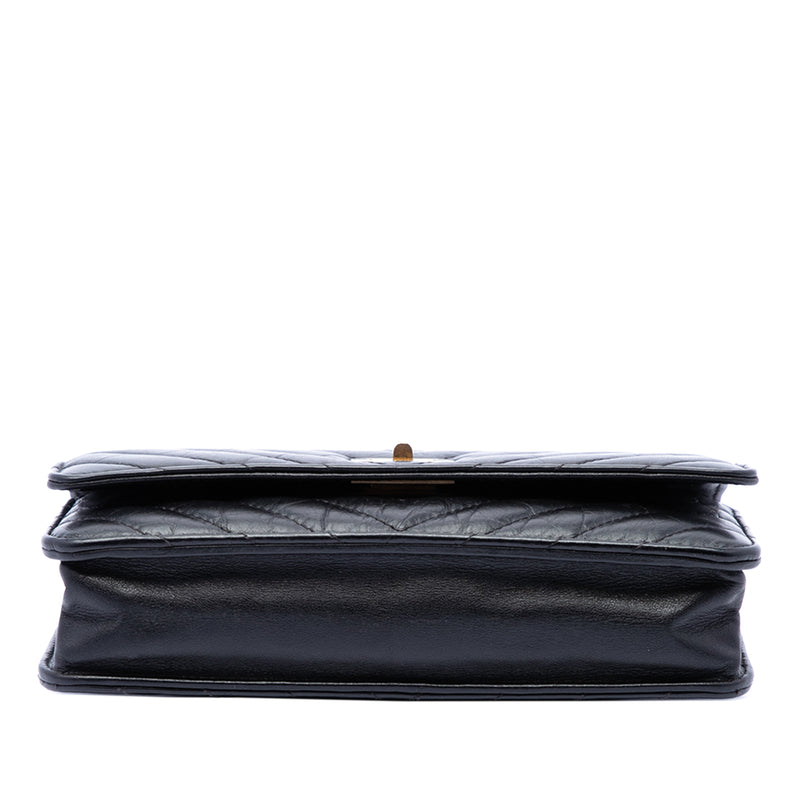 Reissue 2.55 Chevron Aged Calfskin Wallet on Chain - Image 3
