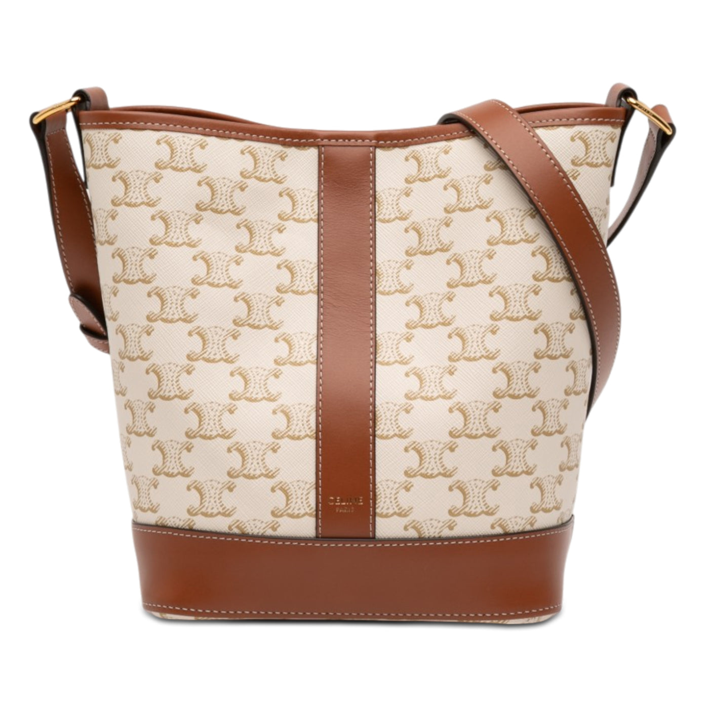 Small Triomphe Coated Canvas Bucket Bag - Image 1