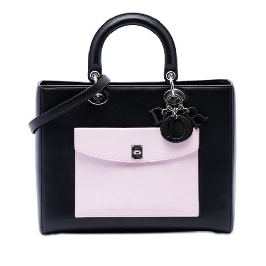 Large Calfskin Pocket Tote Lady Dior - Image 1