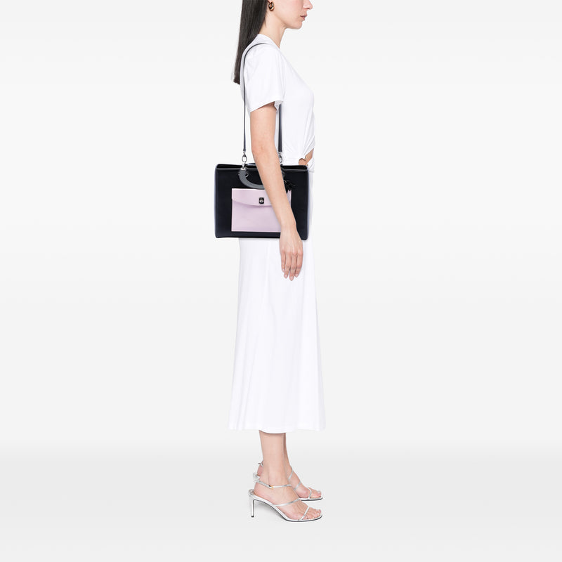 Large Calfskin Pocket Tote Lady Dior - Image 6