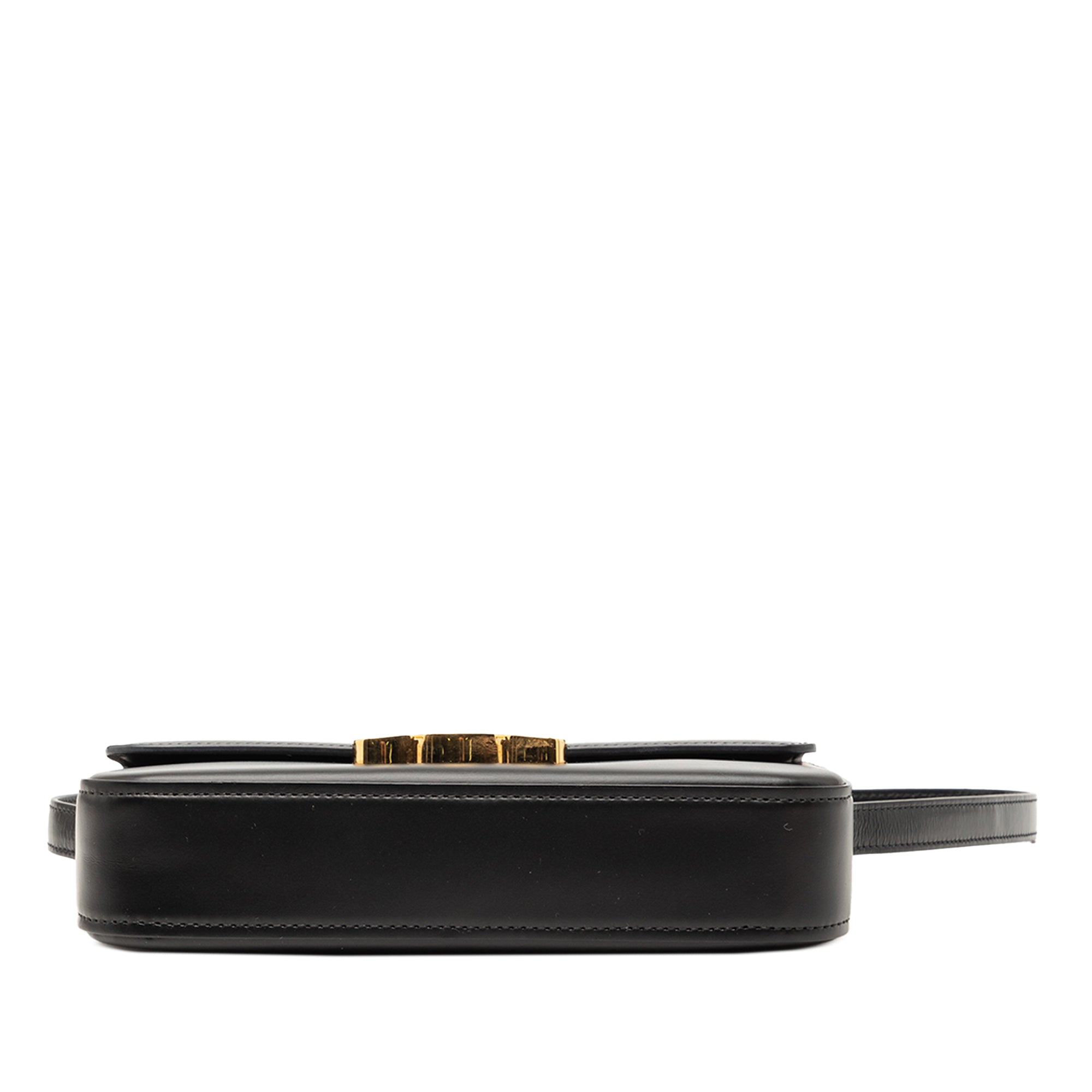 Shiny Calfskin Triomphe Claude Shoulder Bag - Image 3