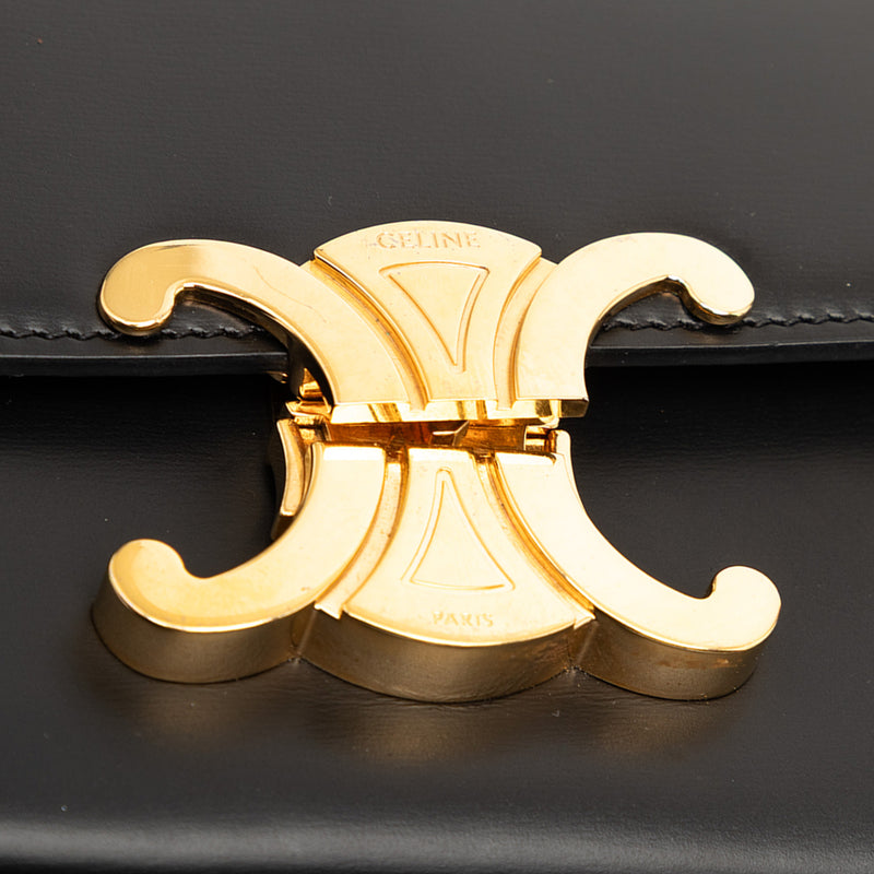 Shiny Calfskin Triomphe Claude Shoulder Bag - Image 7