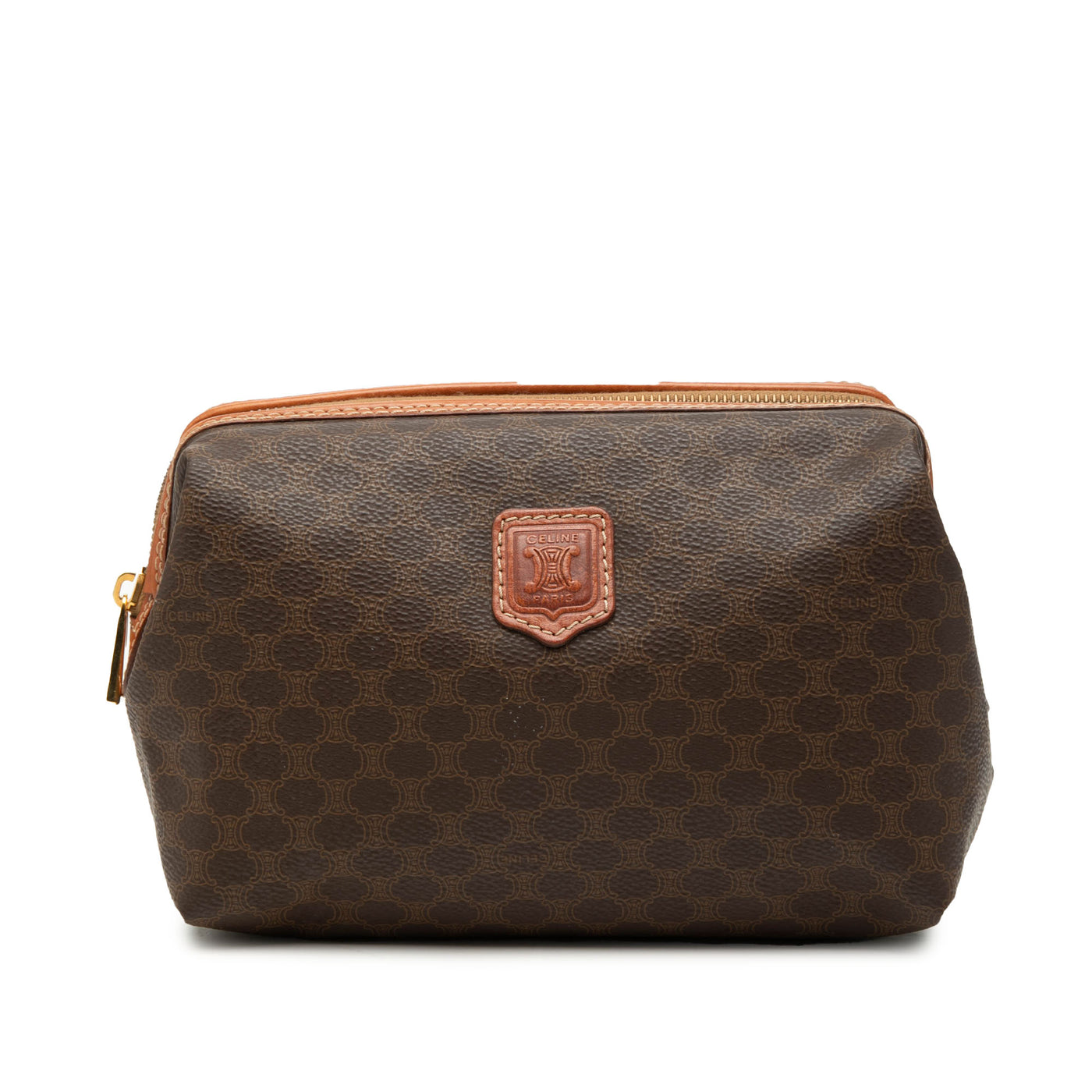 Macadam Coated Canvas Pouch - Image 1
