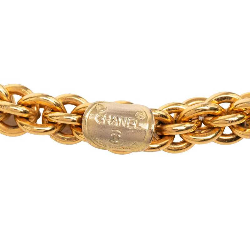 CC Gold Plated Station Chain Long Necklace - Image 2